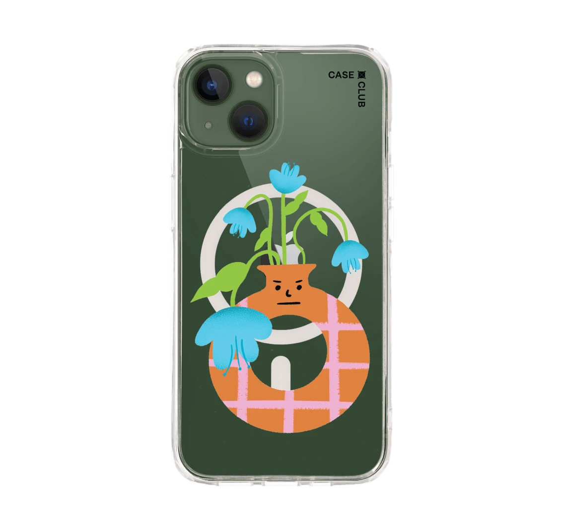 แจกันมินิมอลสีส้ม